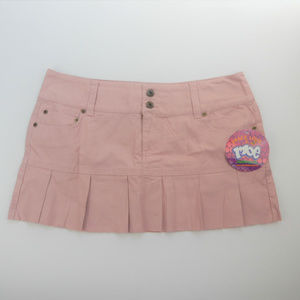 Moe Clothing Co Pink Pleated Junior Skirt  NWT